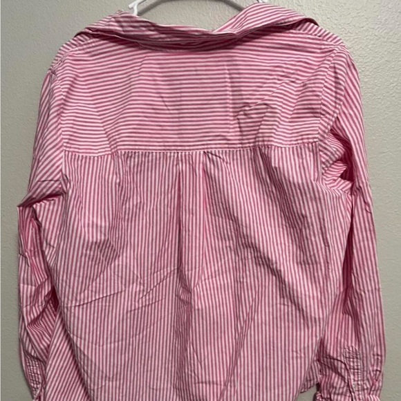Boden Preppy Light Pink Striped 100% Cotton Button Down Shirt Size 12R - Picture 5 of 5